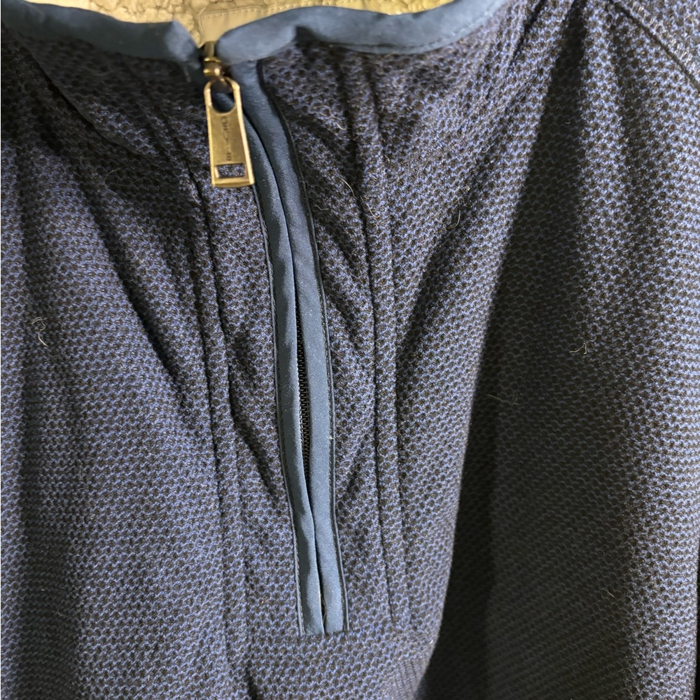 Orvis Men’s Large Navy Blue Quarter Zip Pullover - Picture 8 of 9